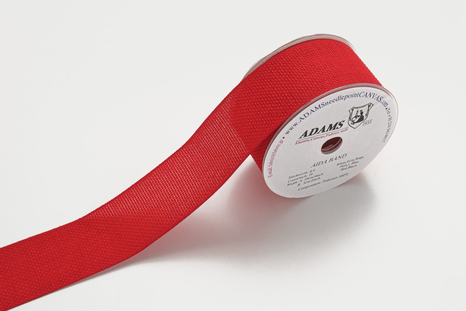 18FASKENxxxPOL(a)[EMBROIDERY BRAID 5cm. POLYESTER [RED]